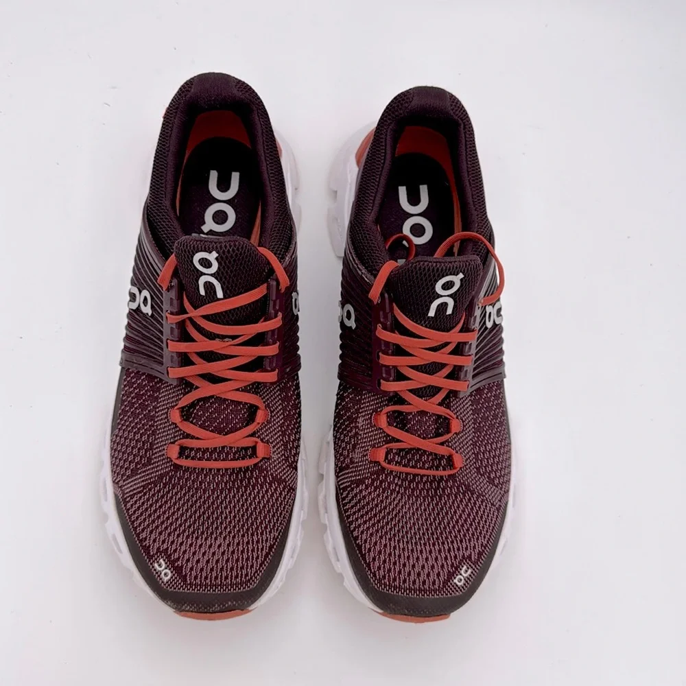 On Running Women’s Plum /dawn Running shoes lace up cloudswift mesh Sneakers 9.5